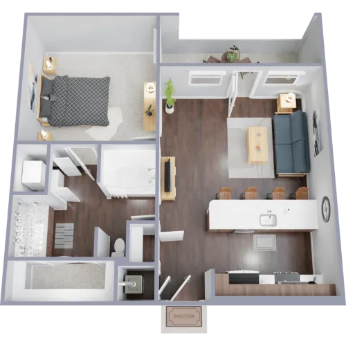 Uptown at Cole Park Floorplan 6