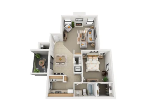 Valley Creek Apartments Garland Floorplan 3