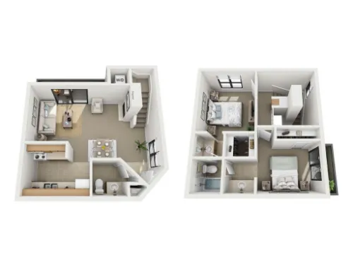 Valley Creek Apartments Garland Floorplan 6