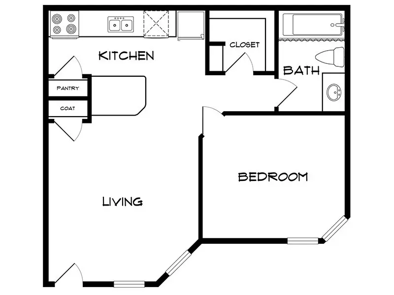 Ventura Landing Apartments Floorplan 1