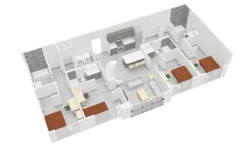 View on the Square floor plan 1