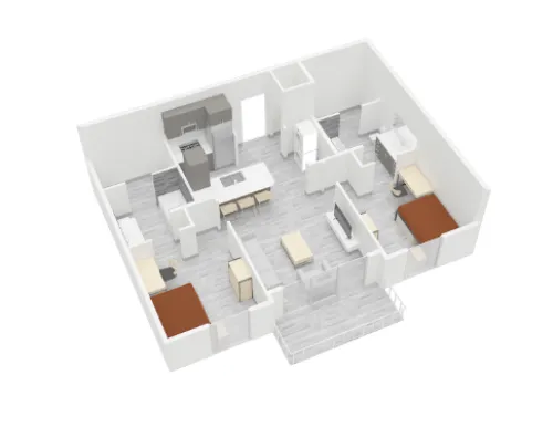 View on the Square floor plan 1