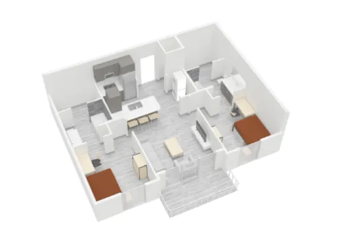 View on the Square floor plan 2