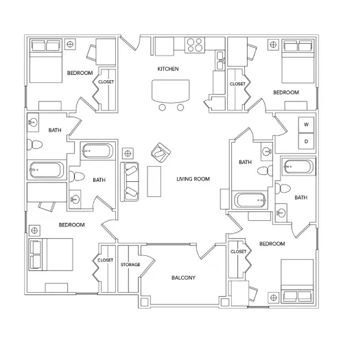 Villagio 4BR floor plan 1