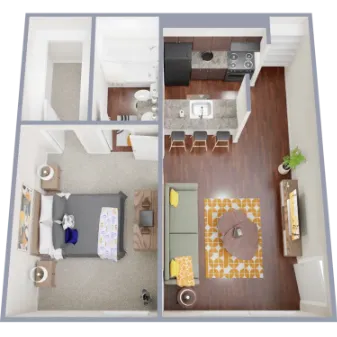 Villas Del Zocalo Phase Two Dallas Apartment Floor Plan 2