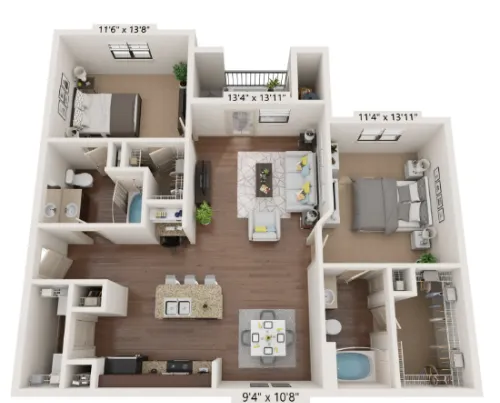 Villas at Grand Avenue floorplan 5