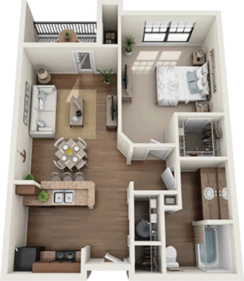 Villas on Raiford Carrollton floorplan 1