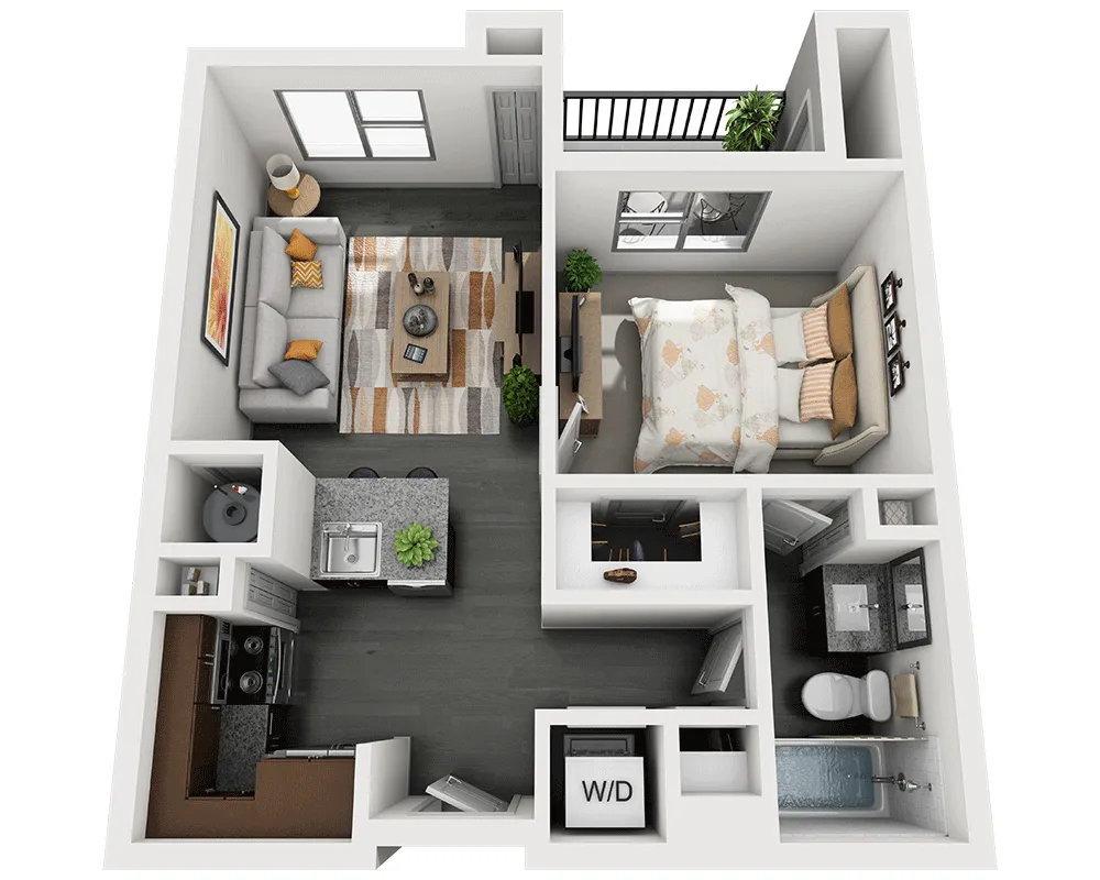 Vitruvian West Addison Apartment Floor Plan 6