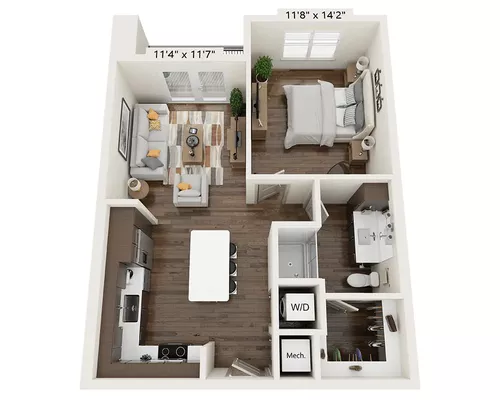 Vitruvian West Phase 3 Addison Floorplan 6