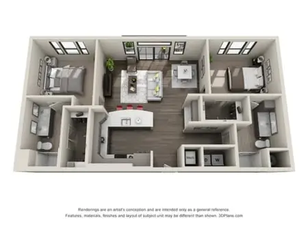 Waterford Market Apartments 2BD FloorPlan 005