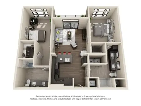 Waterford Market Apartments 2BD FloorPlan 007