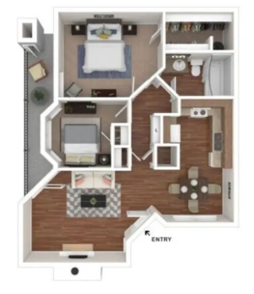 Waterford at the Park Carrollton floorplan 3