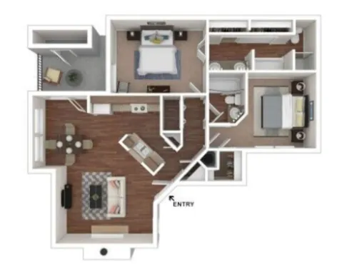 Waterford at the Park Carrollton floorplan 5