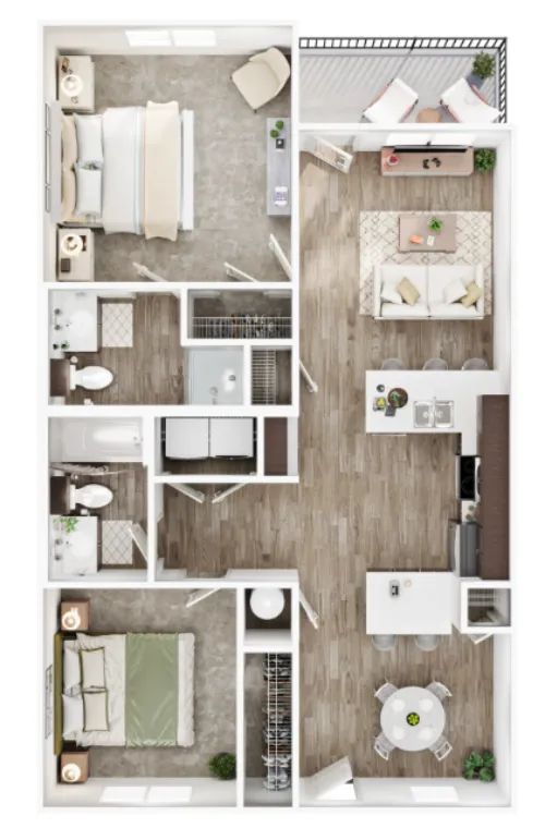 Waters at sunrise floorplan 2