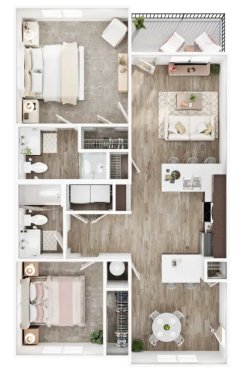 Waters at sunrise floorplan 3