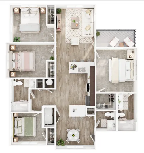 Waters at sunrise floorplan 5