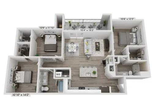 Wells Park floorplan 3