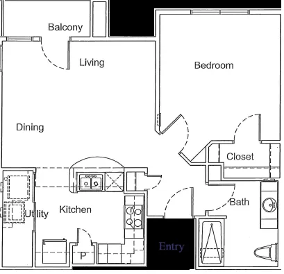 West Ridge Villas McKinney Floorplan 1