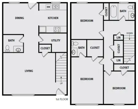 Westwood Townhomes Duncanville FloorPlan 03