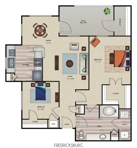 Wind Dance Apartments Carrollton FloorPlan 3