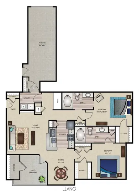 Wind Dance Apartments Carrollton FloorPlan 6