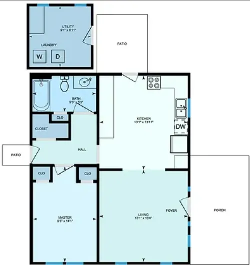 Windmill Townhomes floor plan 1