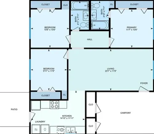 Windmill Townhomes floor plan 1