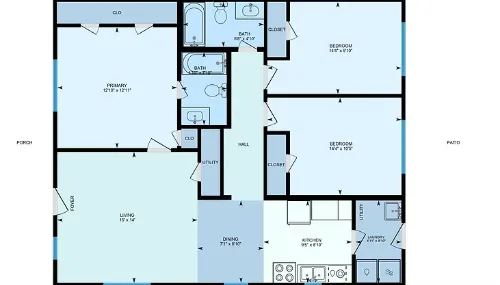 Windmill Townhomes floor plan 2