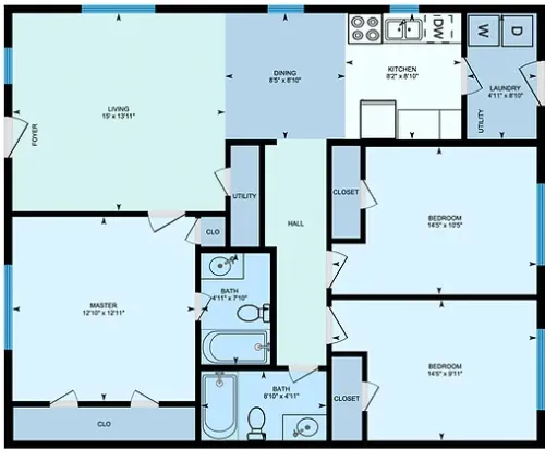 Windmill Townhomes floor plan 3