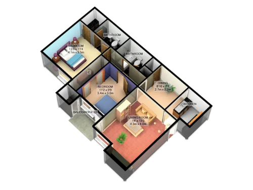 23Hundred Sherman Floorplan 4