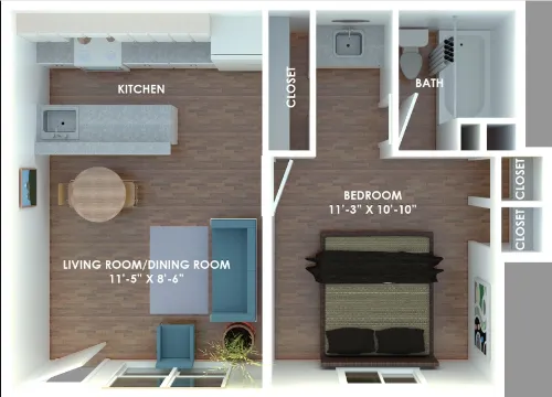 6th Street West floorplan 1