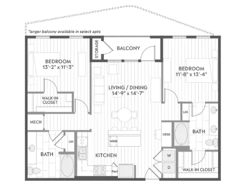 AMLI Branch Park floor plan 1