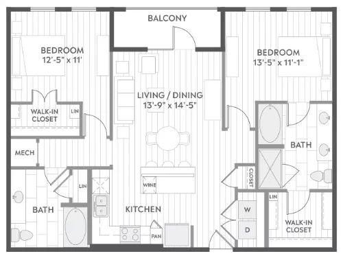 AMLI Branch Park floor plan 2