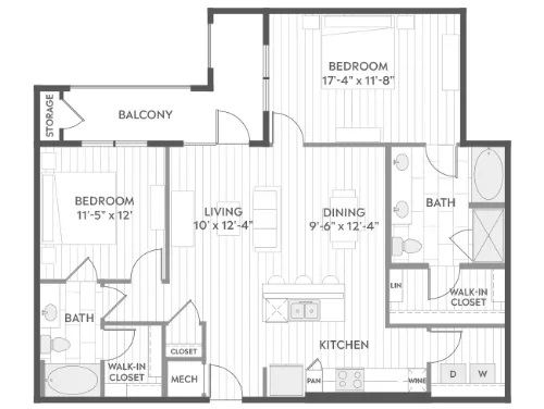 AMLI Branch Park floor plan 5