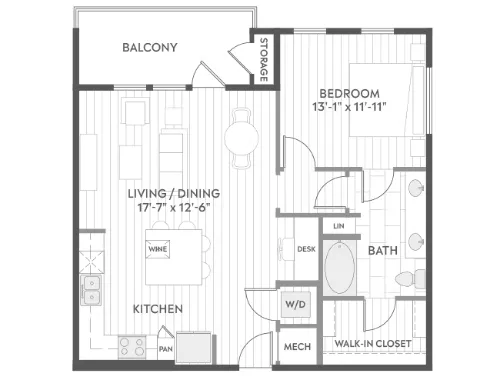 AMLI Branch Park floor plan 5