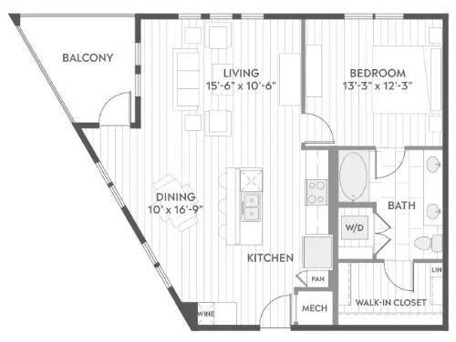 AMLI Branch Park floor plan 6