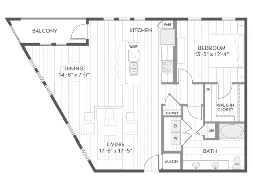 AMLI Branch Park floor plan 8