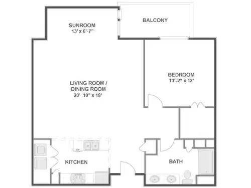 AMLI Downtown floorplan 10