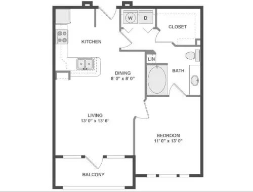 AMLI Eastside floorplan 1