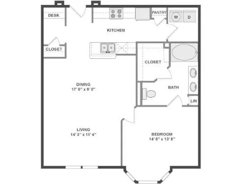 AMLI Eastside floorplan 5