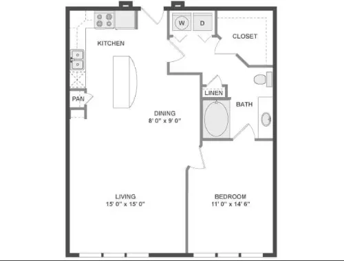 AMLI Eastside floorplan 8