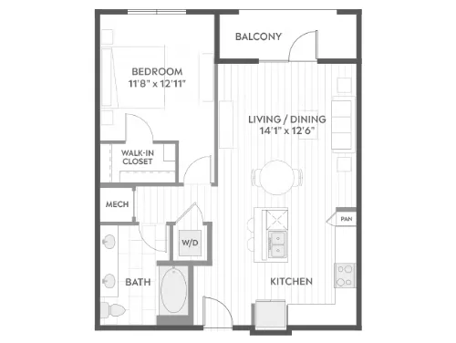 AMLI North Park floor plan 6