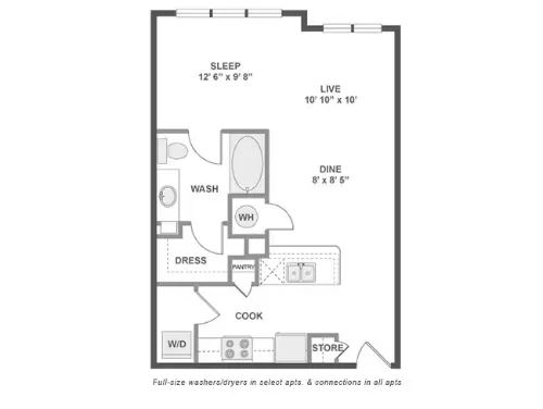 AMLI at Mueller Apartment Austin Floor Plan 1