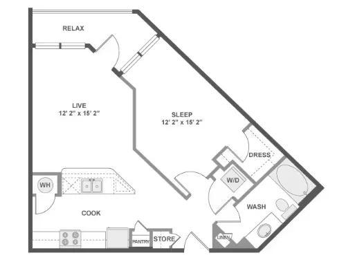 AMLI at Mueller Apartment Austin Floor Plan 3