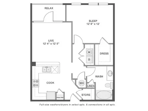 AMLI at Mueller Apartment Austin Floor Plan 4