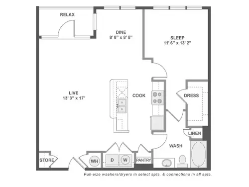 AMLI at Mueller Apartment Austin Floor Plan 5