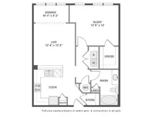 AMLI at Mueller Apartment Austin Floor Plan 6