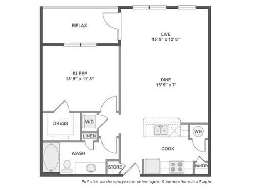 AMLI at Mueller Apartment Austin Floor Plan 7