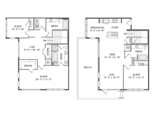 AMLI on Aldrich floor plan 12