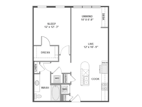 AMLI on Aldrich floor plan 2